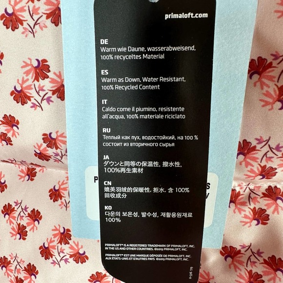 Hill House The Violet Ruffle Sleeve Puffer Jacket Size Small Posy Pink - Picture 8 of 12